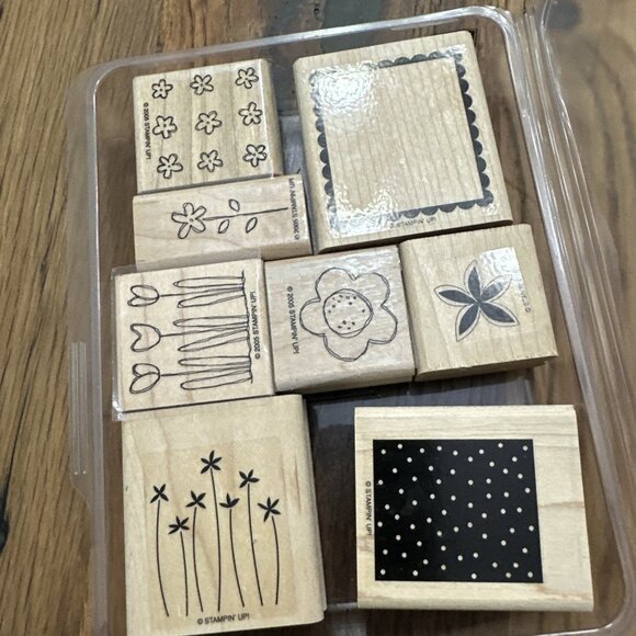 Stampin Up Sweet Dreams Stamp Set Wooden Floral Flowers 8 - Picture 1 of 8